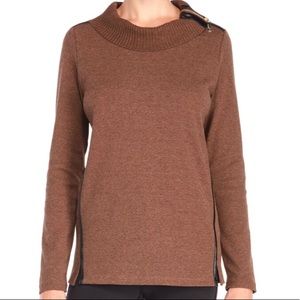 Rafaella Split Turtlneck Sweater
